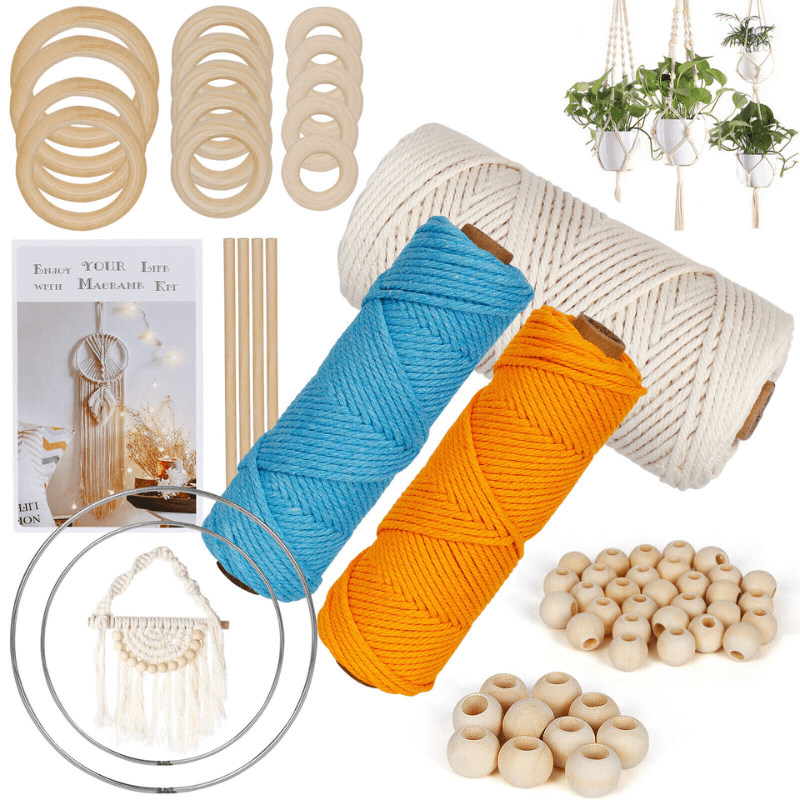 SandrasCreatives™ - 73 Pcs Macrame Kits for Adults Beginners DIY AU