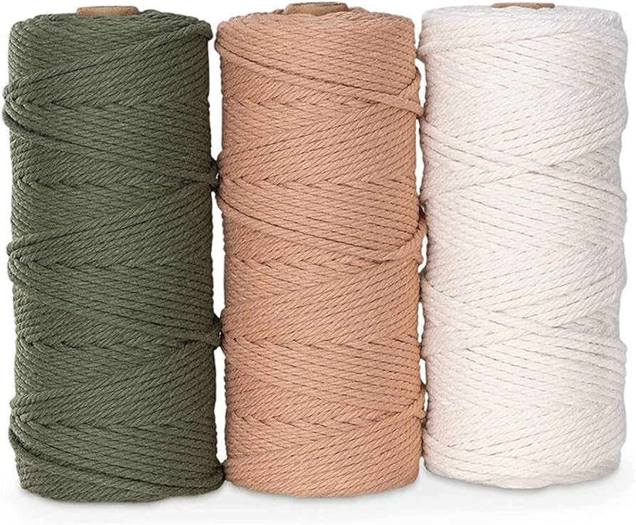 SandrasCreatives™ - Durable 3mm 200M 100% Natural Cotton Rope